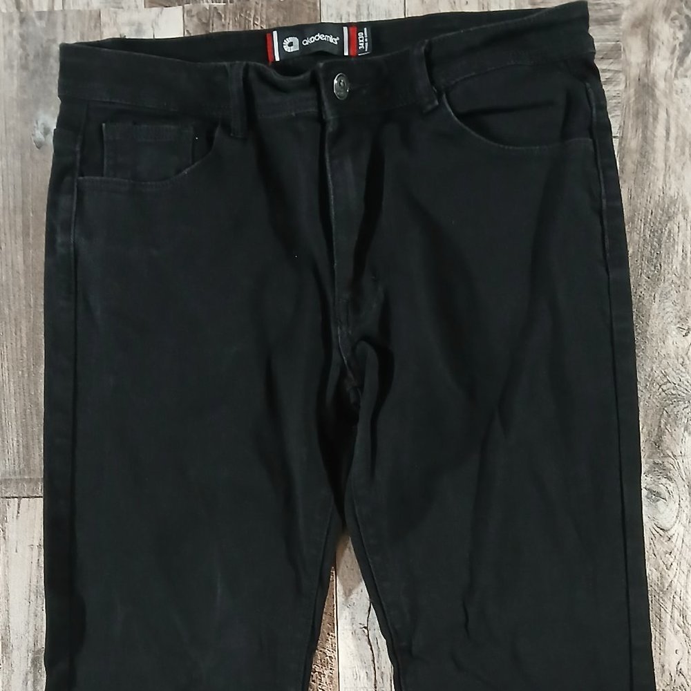 Akademiks Black Jeans 34X30 Straight Leg